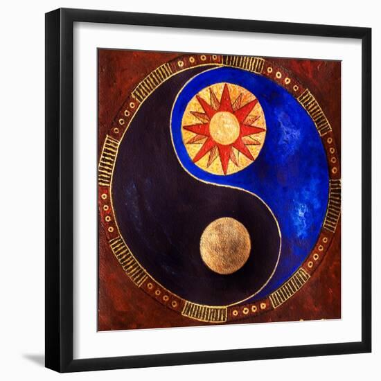 Sun-Moon, 2009-Sabira Manek-Framed Giclee Print