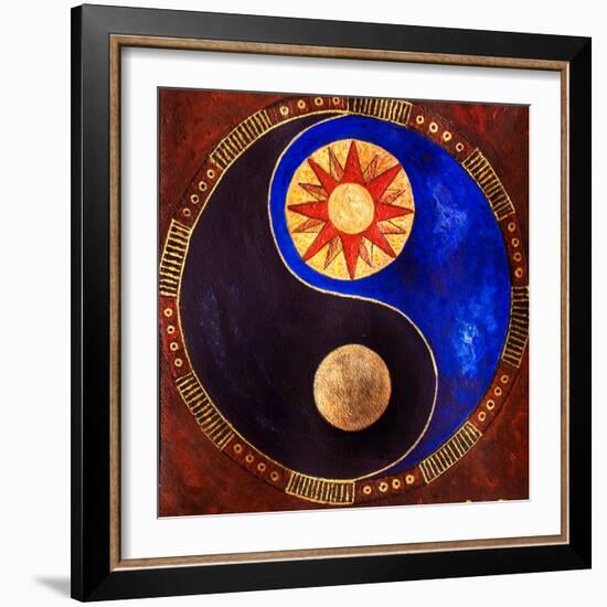 Sun-Moon, 2009-Sabira Manek-Framed Giclee Print