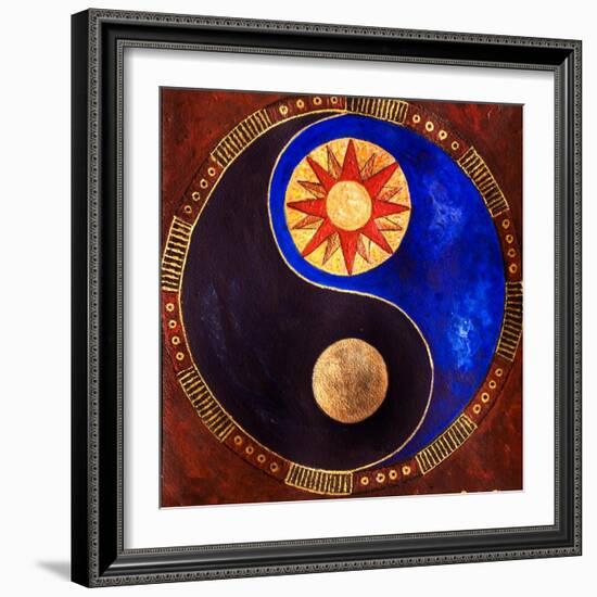 Sun-Moon, 2009-Sabira Manek-Framed Giclee Print