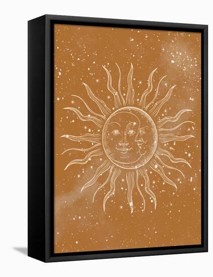 Sun Moon-Kimberly Allen-Framed Stretched Canvas