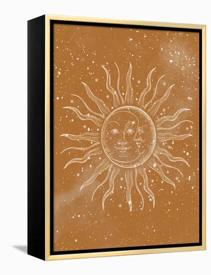 Sun Moon-Kimberly Allen-Framed Stretched Canvas