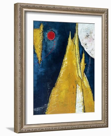 Sun, Mountain, Moon-Hyunah Kim-Framed Art Print