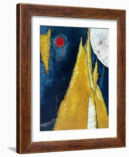 Sun, Mountain, Moon-Hyunah Kim-Framed Art Print