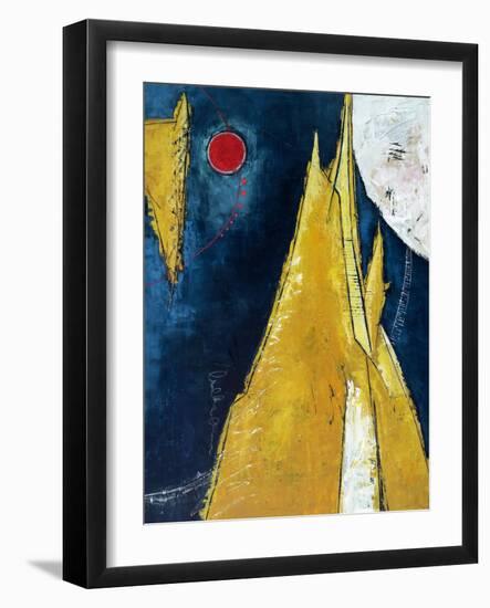 Sun, Mountain, Moon-Hyunah Kim-Framed Art Print