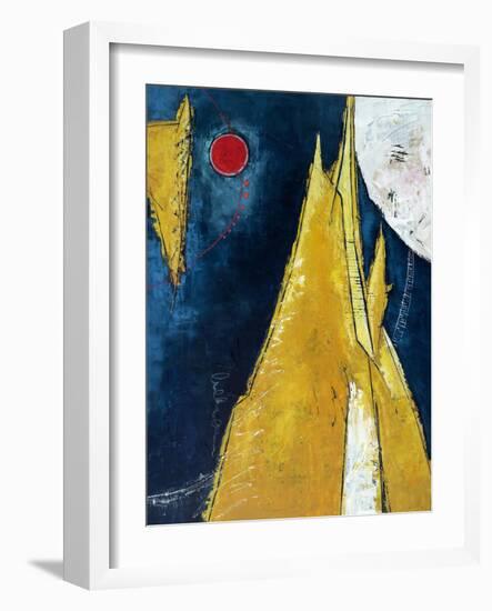 Sun, Mountain, Moon-Hyunah Kim-Framed Art Print