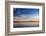 Sun Painting the City Skyline Gold, Blue Water and Sky-West Coast Scapes-Framed Photographic Print