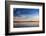 Sun Painting the City Skyline Gold, Blue Water and Sky-West Coast Scapes-Framed Photographic Print