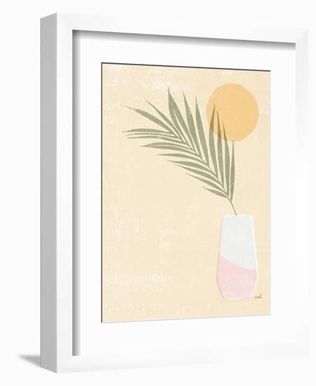 Sun Palm II Blush-Moira Hershey-Framed Art Print