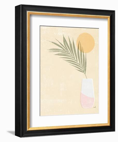 Sun Palm II Blush-Moira Hershey-Framed Art Print