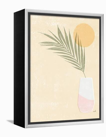 Sun Palm II Blush-Moira Hershey-Framed Stretched Canvas