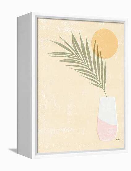 Sun Palm II Blush-Moira Hershey-Framed Stretched Canvas