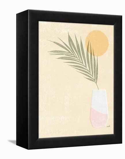 Sun Palm II Blush-Moira Hershey-Framed Stretched Canvas