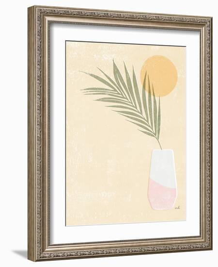 Sun Palm II Blush-Moira Hershey-Framed Art Print