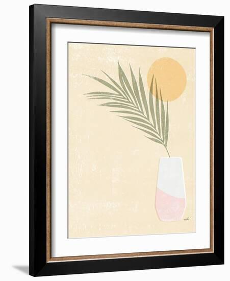 Sun Palm II Blush-Moira Hershey-Framed Art Print