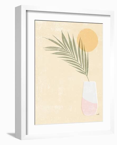 Sun Palm II Blush-Moira Hershey-Framed Art Print