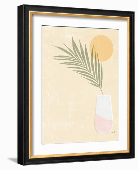 Sun Palm II Blush-Moira Hershey-Framed Art Print