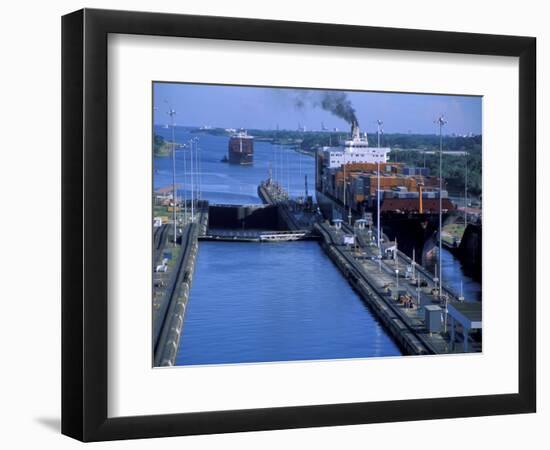 Sun Princess in Gatun Lock, Panama Canal, Panama-Cindy Miller Hopkins-Framed Photographic Print