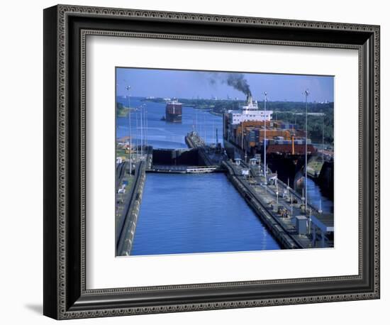 Sun Princess in Gatun Lock, Panama Canal, Panama-Cindy Miller Hopkins-Framed Photographic Print