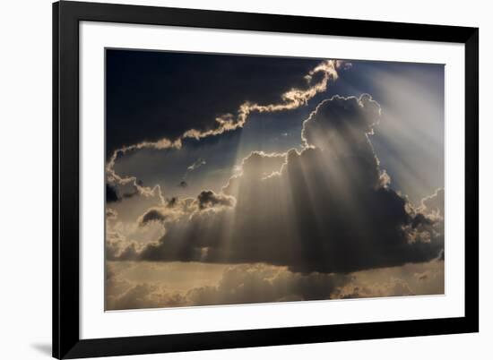 Sun rays and clouds, Togo, Africa-Art Wolfe-Framed Premium Photographic Print