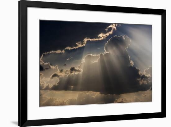 Sun rays and clouds, Togo, Africa-Art Wolfe-Framed Premium Photographic Print