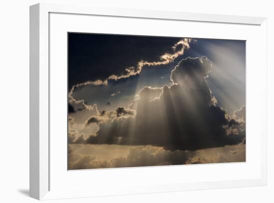 Sun rays and clouds, Togo, Africa-Art Wolfe-Framed Premium Photographic Print