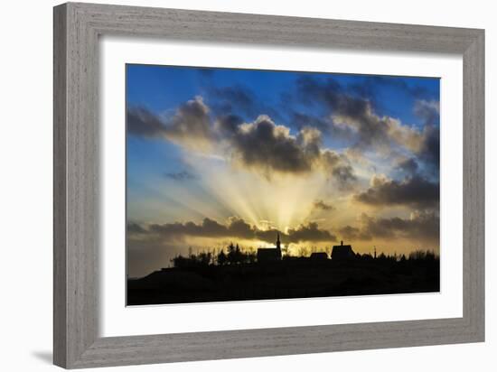 Sun Rays over Kotstrandarkirkja Church in Snaefellsnes Peninsula, Iceland-Arctic-Images-Framed Premium Photographic Print