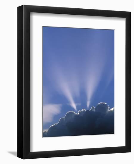 Sun Rays Through Clouds-Jon Arnold-Framed Photographic Print