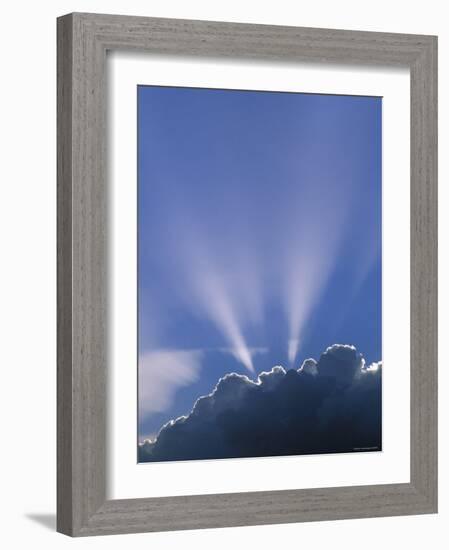 Sun Rays Through Clouds-Jon Arnold-Framed Photographic Print