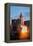 Sun reflects in windows of Boston skyline and, Commerce House Tower, Boston, MA-null-Framed Premier Image Canvas