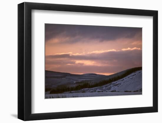 Sun rise in Scotland over hills-Sue Demetriou-Framed Photographic Print