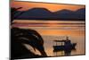 Sun Rise over the Lagoon of Sant'Antioco, Sardinia, Italy, Mediterranean, Europe-Oliviero Olivieri-Mounted Photographic Print