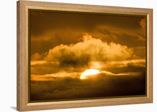 Sun Rising Through the Clouds at Dawn, ANWR, Alaska, USA-Steve Kazlowski-Framed Premier Image Canvas