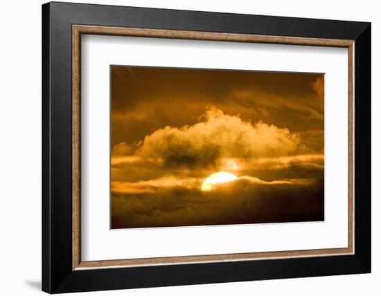 Sun Rising Through the Clouds at Dawn, ANWR, Alaska, USA-Steve Kazlowski-Framed Photographic Print