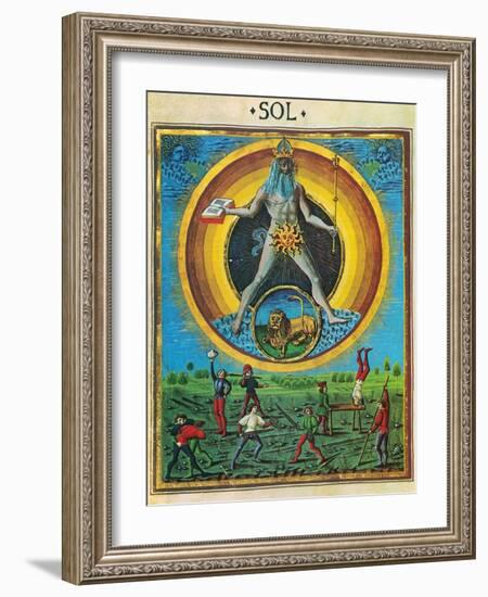 Sun Rules Leo-Science Source-Framed Giclee Print