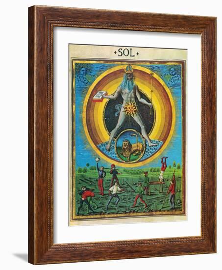 Sun Rules Leo-Science Source-Framed Giclee Print