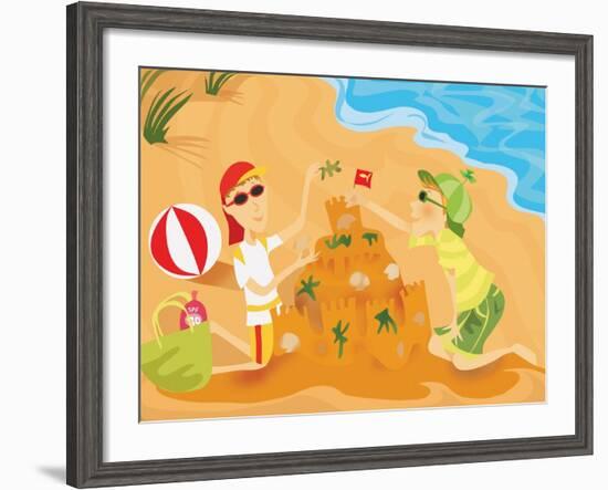 Sun Sense - Jack & Jill-null-Framed Giclee Print