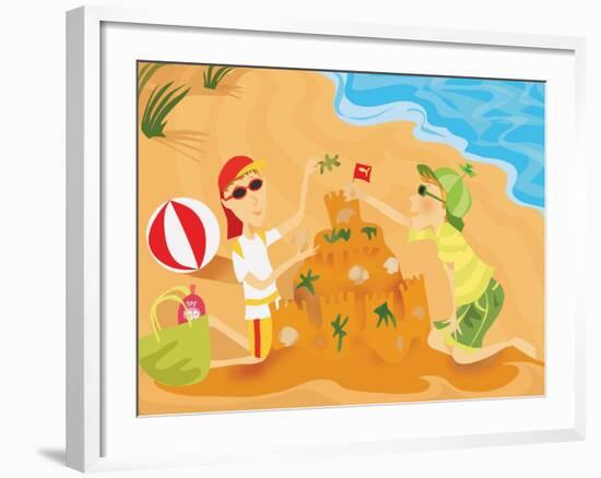 Sun Sense - Jack & Jill-null-Framed Giclee Print