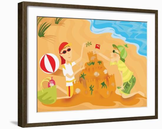 Sun Sense - Jack & Jill-null-Framed Giclee Print