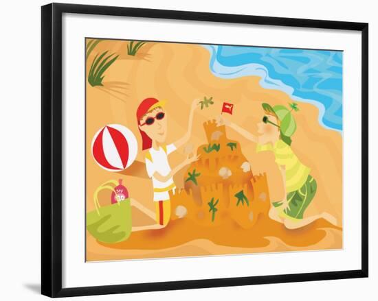 Sun Sense - Jack & Jill-null-Framed Giclee Print