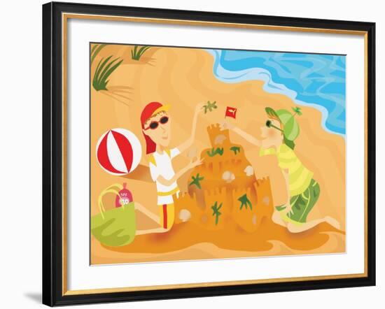 Sun Sense - Jack & Jill-null-Framed Giclee Print