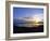 Sun Sets over Flathead Lake, Montana, USA-Chuck Haney-Framed Photographic Print