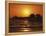 Sun Setting Above Naples Pier-James Randklev-Framed Premier Image Canvas