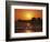 Sun Setting Above Naples Pier-James Randklev-Framed Photographic Print