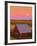 Sun Setting Behind Barn-Darrell Gulin-Framed Photographic Print