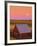 Sun Setting Behind Barn-Darrell Gulin-Framed Photographic Print