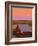 Sun Setting Behind Barn-Darrell Gulin-Framed Photographic Print