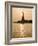 Sun Setting Behind the Statue of Liberty on a Summer Evening-John Nordell-Framed Photographic Print