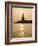 Sun Setting Behind the Statue of Liberty on a Summer Evening-John Nordell-Framed Photographic Print