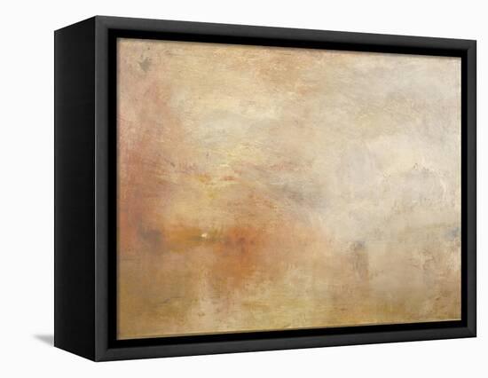 Sun Setting over a Lake-JMW Turner-Framed Premier Image Canvas