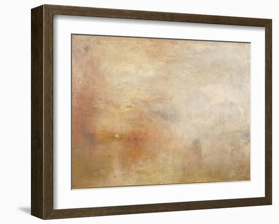 Sun Setting over a Lake-JMW Turner-Framed Giclee Print